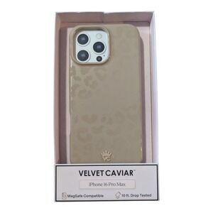 Nn6-N Velvet Caviar Magsafe Case for iPhone 16 Pro Max - Leopard Nude